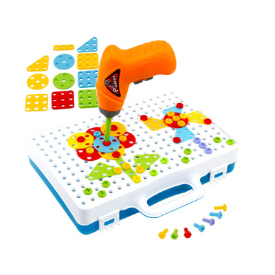 电钻螺丝玩具3C认证儿童益智早教手眼协调训练螺母组合配对拼图