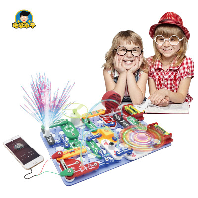 现货批发电子积木电路拼装科学实验儿童益智力开发百拼男孩玩具