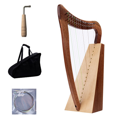 厂家直销乐途爱尔兰竖琴凯尔琴莱雅琴15弦小众乐器里拉琴小竖琴