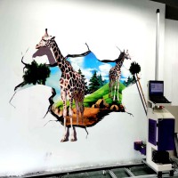 众合智能墙体彩绘机**墙面喷绘机3D背景墙壁画打印机