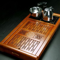 直销茶具套装四合一全自动抽水电磁炉茶海特价实木茶盘