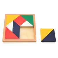 四方拼盘 专业版蒙台蒙特梭利数学教育蒙氏教具 儿童早教益智玩具