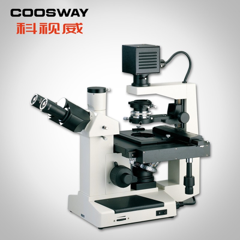 倒置生物显微镜 医院研究所专用CCD相机高倍细胞精子培养血液仪器